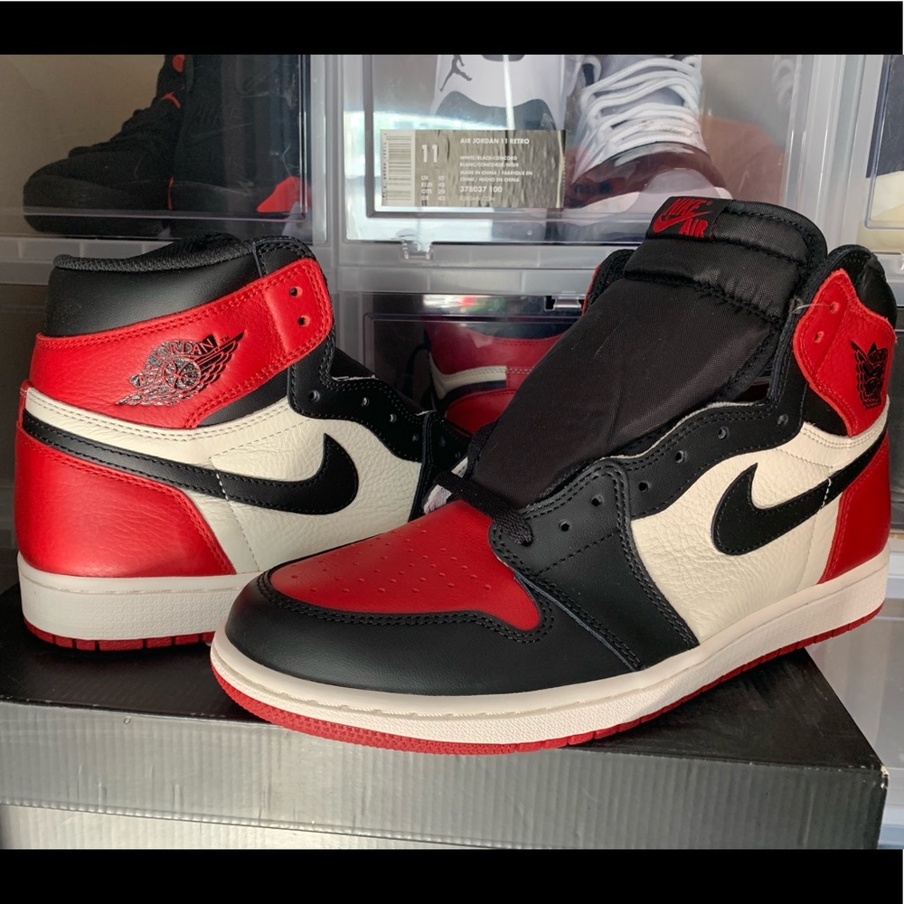 Authentic Brand New Air Jordan 1 Sz10.5 Bred Toe